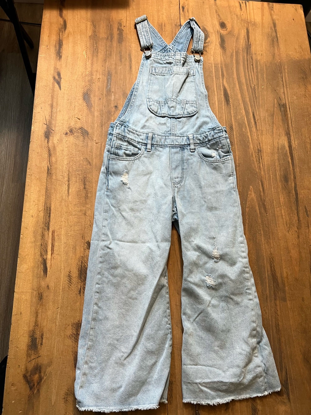 GAP Light Wash Denim Overalls- girls size M